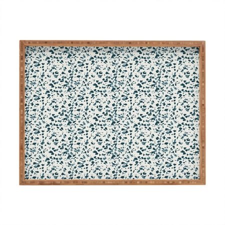 

Society6 Holli Zollinger INDRA TERRAZZO NAVY Large Rectangle Bamboo Tray
