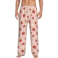 thumbnail image 2 of Goofa Strawberries Printed Soft Pajama Pants for Men, Wide Leg Comfy Casual Lounge Yoga Pants-Small, 2 of 9