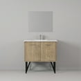 thumbnail image 5 of Lancy 36 in W Rustic Acacia Bath Vanity, Cultured Marble Top, Faucet Set and 28 in Mirror, 5 of 9