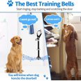 thumbnail image 3 of Dog Bell,4 PACK Pet Training Door Bell Adjustable With 7 Big Loud Pet Bells,Potty Training Buttons,Pet Training Clicker And Whistle Pet Communication Device For Dogs Cats To Ring To Go Outside, 3 of 7