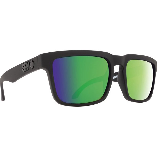 Gafas de sol Spy Helm mate negro con lentes verdes Spectra polarizadas