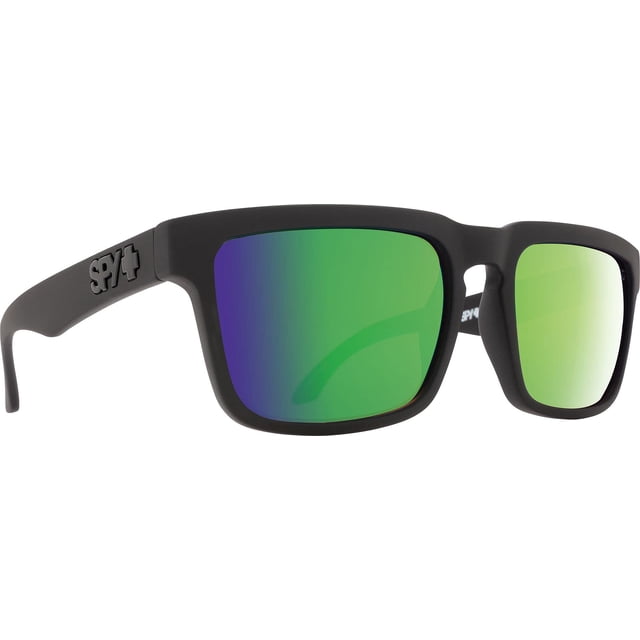 Gafas de sol Spy Helm mate negro con lentes verdes Spectra polarizadas