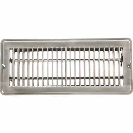 

Home Impressions 4 In. x 10 In. Satin Nickel Steel Floor Register 1FL0410SN-NH Pack of 6 1FL0410SN-NH 451166 Bundle 6