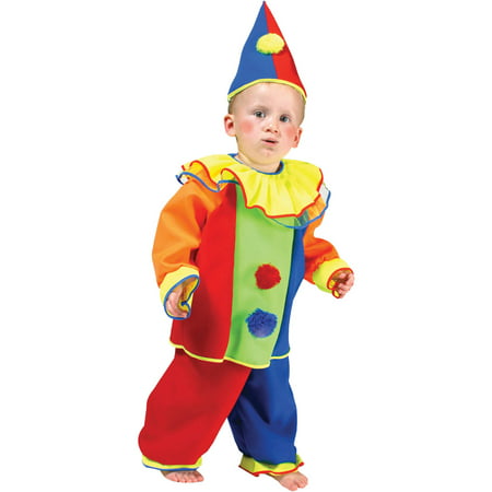 Baby Bobo Clown Child Halloween Costume, One Size, 4-6