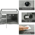 thumbnail image 5 of Demi Bonn 30" Hidden Cat Litter Box Enclosed Furniture, Indoor Wood Cat House with Iron Sturdy Structure, Gray, 5 of 7