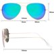 thumbnail image 2 of Gafas de sol para hombres mujeres aviador polarizadas metal, 2 of 5