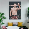thumbnail image 6 of Khabib Nurmagomedov Poster Boxer Canvaaer Bedroom Decor (2) Gifts Canvas Painting Poster Wall Art Decorative Picture Prints Modern Decor 12x18inch(30x45cm), 6 of 6