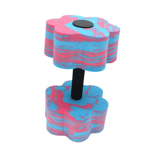 Dumbbell de ejercicio acuático Profesional Eva Foam Water Dumbbell para hombres Mujeres Azul y rojo