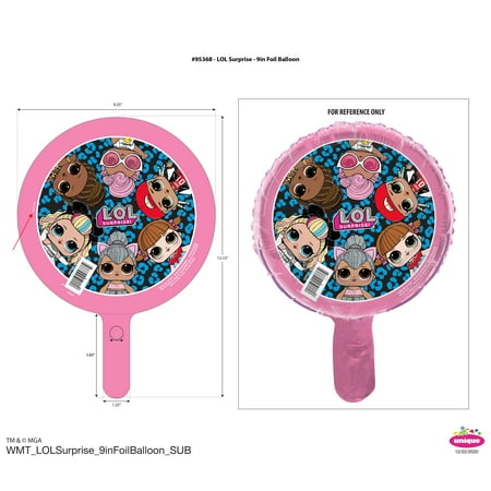 Unique LOL Surprise Balloons, Foil Multicolor