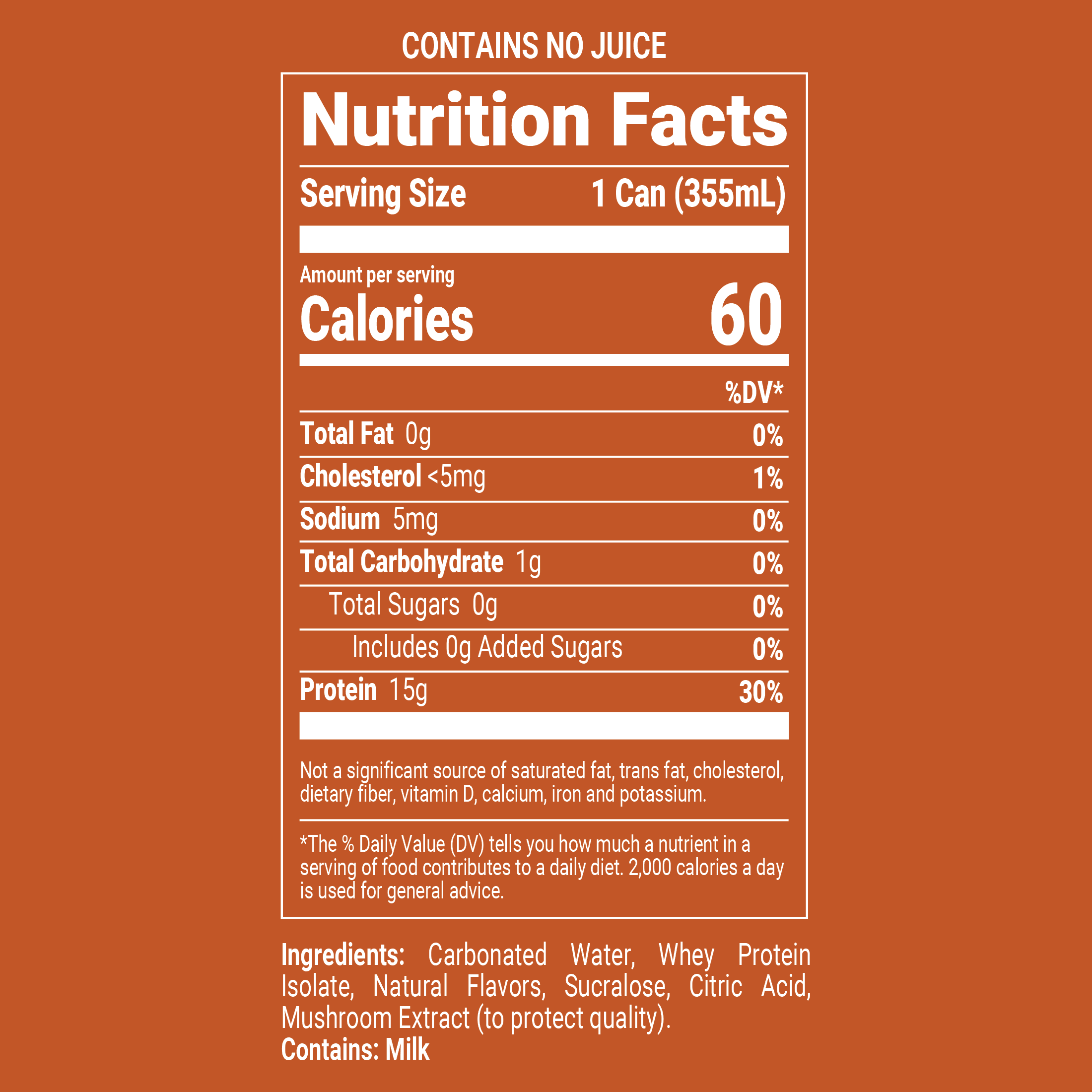DON'T QUIT Protein Soda Root Beer, 15g Protein 12oz