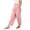 *Pink, variant on VBVC Women's Cotton Linen Harem Pants,Baggy Pull-On Jogger Bottoms For Women,Ladies Boho Trousers with Pockets,Blue,S-2XL