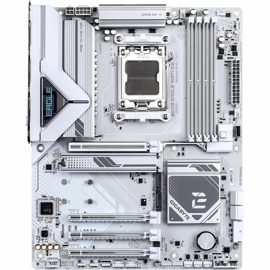 GIGABYTE Ultra Durable B850 EAGLE WIFI7 ICE Gaming Desktop Motherboard, AMD B850 Chipset, Socket AM5, ATX