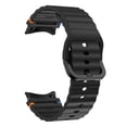 thumbnail image 5 of Pozyie Compatible with Samsung Watch 7 6 5 4 Watch Band 40mm with Screen Protector, 20mm Soft Silicone Sport Strap for Women Men, Starlight - 40mm, 5 of 5