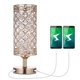 thumbnail image 1 of Neoglint Lámpara de mesita de noche de cristal Lámpara de escritorio decorativa con doble Neoglint Lámpara de mesa, 1 of 7