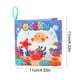 thumbnail image 3 of Juguetes de piscina, juguetes para bebés, juguetes para niños pequeños, libro de tela para niños, juguete de educación temprana, 4 lados, 8 páginas, libro de palma, tema de frutas, libro de tela para, 3 of 6