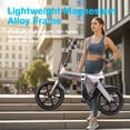 thumbnail image 5 of 500W Folding Electric Bike,36V 15AH Removable Battery EBike,Light Weight Ebike,Electric Bike for Adults, 16" Foldable ebike, Adult Electric Bikes for Man Woman Commute, 5 of 9