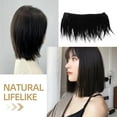 thumbnail image 5 of Hand Braided Wig Straight Human Hair Bundles Wigs Women's Black, 5 of 7