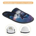 thumbnail image 3 of Sigee Starry Sky Meditating Chimpanzees for Cozy Furry Slippers Super Soft Indoor and Outdoor Use, Non-Slip Sole Slip On House Slippers-Large, 3 of 8