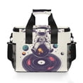 thumbnail image 7 of FORMRS Insulated Cooler Bag 24 Cans Capacity Soft Leakproof Lunch Box with Side Pockets, Orange Astronaut Planet, 7 of 7