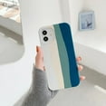 thumbnail image 3 of For iPhone 12 Pro Max Rainbow Teal Green Liquid Silicone Cover Case, 3 of 5