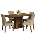 thumbnail image 1 of Juego de Comedor Mesa con Tablero de Madera 4 Sillas Marrón/Imperial Keila Madesa, 1 of 7