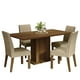 thumbnail image 1 of Juego de Comedor Mesa con Tablero de Madera 4 Sillas Marrón/Imperial Keila Madesa, 1 of 7