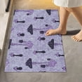 thumbnail image 2 of Dreamtimes Luxury Toilet Rugs U-Shaped 17.3"x13.4", Extra Soft and Absorbent Microfiber Bathroom Rugs, Non-Slip Toilet Bath Mat, Machine Wash Dry, Contour Bath Rugs for Toilet Base-Purple Mushrooms, 2 of 4