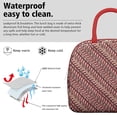 thumbnail image 3 of Womens Red Christmas Striped Pattern Lunch Box for Work,Insulated Lunch Bag for Women,Loncheras Para Mujer,Leakproof Adult Lunch Bag for Work,Beach,Travel,Picnic,Camping, 3 of 7