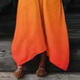 thumbnail image 7 of Gamivast Long Dresses for Women Oversized Baggy V Neck Long Sleeve Flowy Maxi Dress with Pockets Gradient Color Boho Dresses Casual Everyday Beach Dress, 7 of 7