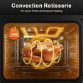 thumbnail image 5 of 24 inch Wall Oven Built-in Electric Convection with Rotisserie 8 Cooking Functions, 2900W,240V,2.15Cu.f, 5 of 8
