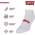 thumbnail image 5 of Levi's Mens Socks, Low Cut Socks for Men, Athletic Socks Low Cut, Size 8-12, 5 of 7