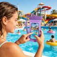 thumbnail image 6 of Universal Waterproof Floating Cell Phone Dry Bag Clear Touch Sensitive Phone Pouch Detachable Lanyard Multi Color Water Proof Case for Beach Pool Lake Water Sports Vacation, 6 of 6