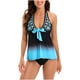 thumbnail image 1 of Traje de baño de dos piezas dividido con estampado cómodo con honda informal para mujer con estilo OAVQHLG3B Store  lin121212, 1 of 4