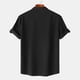 thumbnail image 4 of pstuiky camisetas de hombre, Camisa hawaiana informal de manga corta con cuello alto y botones para hombre camisetas de hombre l, 4 of 9