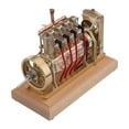 thumbnail image 4 of 12CC Vertical 4-Cylinder Gasoline Engine Model with Water Cooling & Mechanical Governor – Vintage Brass Internal Combustion Engine for Display & DIY Gifts, 4 of 6