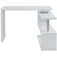 thumbnail image 3 of Meubles SEI Yates Bureau d'Angle Réglable en Blanc et Chrome, 3 of 14