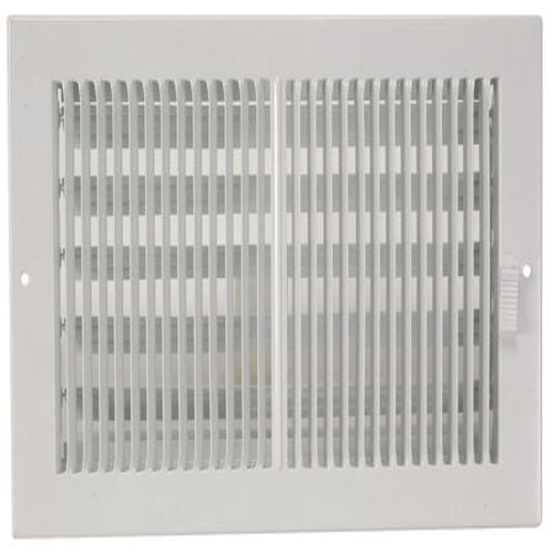Steel Two-Way Sidewall//Ceiling Register ... 10/" x 5/" Opening ProSelect PS2WW