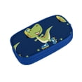 thumbnail image 2 of Goofa Dino Playing Roller Skate Pattern Big Capacity Pencil Pen Case Office College Large Storage High Capacity Bag Pouch Holder Box Organizer, 2 of 9