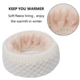 thumbnail image 3 of Warm Winter Warm Unlimited Scarf Double Layer Thick Scratch Fleece Windproof Scarf-White, 3 of 5