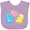 Lavender, variant on Inktastic Cute Gummy Bears and Heart Boys or Girls Baby Bib
