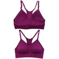 thumbnail image 2 of ToBeInStyle Women's Pack of 6 Heather Racerback Sports Bras - Vibrant Solid Colors - One Size, 2 of 23