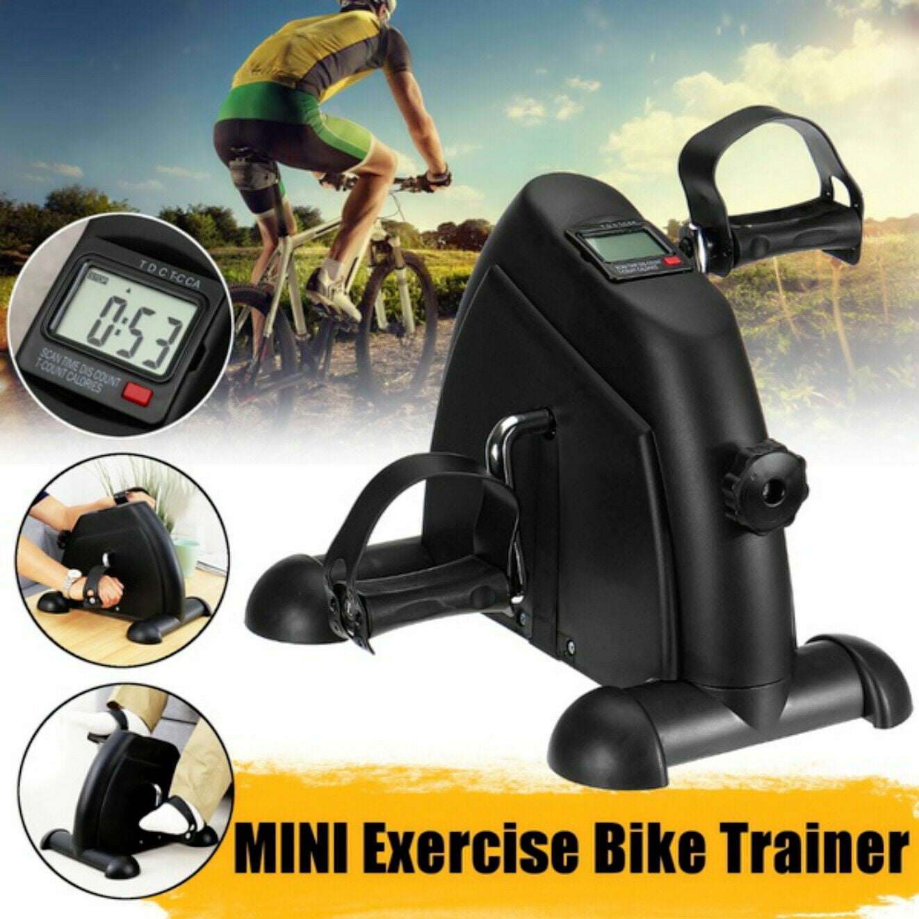 Portable Under Desk Bike Pedal Exerciser Mini Philippines Ubuy