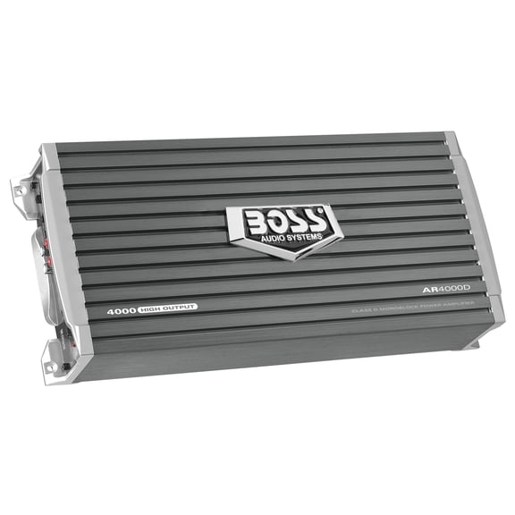 BOSS Audio Systems AR4000D Monoblock Amplifier - 4000 Watt Amp, Class D Car Audio Amp, 1 Ohm Stable, Mosfet Power Supply