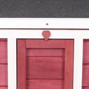 Small Cute Cat House w/ Hatch Door, Resistance to Weather, Raised Floor