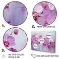 thumbnail image 3 of Designart "Blooming Purple Pansies" Flower Field Floater Framed Wall Art Prints, 3 of 5