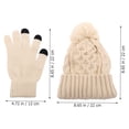 thumbnail image 2 of TABLETREANDS 1Jgo Conjunto De Sombrero Bufanda Y Beige Para Accesorios, 2 of 6