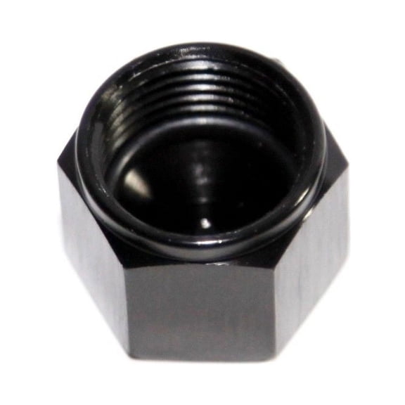 BLACK 8AN AN-8 Flare Cap Block Off Aluminum Anodized Fitting