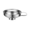thumbnail image 2 of SPRING PARK 2Pcs Stainless Steel Canning Funnel, Wide Mouth Jar Funnel With Handle for Wide and Regular Mouth Jars, Food Grade Metal Jam Funnel, 2 of 7