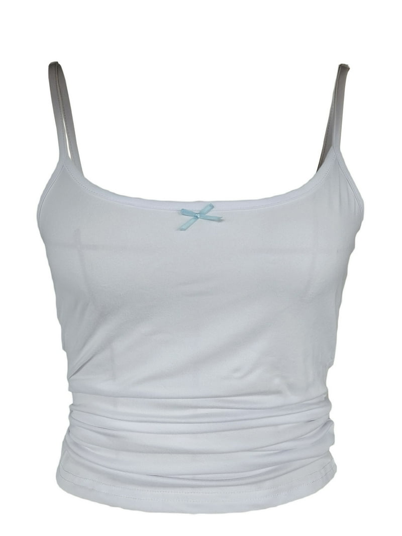 Women's Y2k Camisole Tank Tops Solid Color Spaghetti Strap Women's Y2k Camisole Tank Tops Solid Color Spaghetti Strap