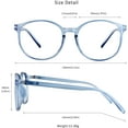thumbnail image 6 of LifeArt Blue Light Blocking Glasses, Anti Eyestrain, Computer Reading Glasses, Gaming Glasses, TV Glasses for Women Men, Anti Glare (Clear Blue, +0.50 Magnification), 6 of 6